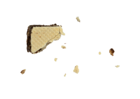 kruimels van wafel met deeltje geïsoleerd png