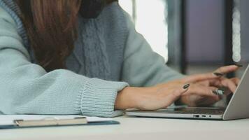 Business team collaboration discussing working analyzing with financial data and marketing growth report graph in team, presentation and brainstorming to strategy planning making profit of company. video