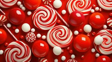 AI generated raspberry red candy food photo