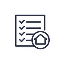 house project line icon, vector