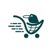 shopping cart delivery logo icon symbol template illustration vector