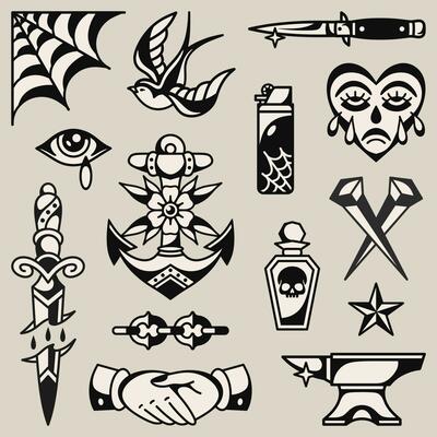 Tattoo Svg | Old School Svg | Tattoo Flash Svg | Commercial