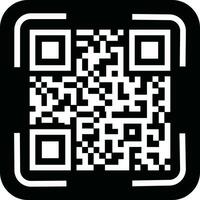 Scan QR code icon in flat. Digital scanning code. isolated on QR code scan for smartphone. Mobile application QR code for payment and phone. vector for apps and website