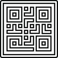 escanear qr código icono en departamento. digital exploración código. aislado en qr código escanear para teléfono inteligente móvil solicitud qr código para pago y teléfono. vector para aplicaciones y sitio web