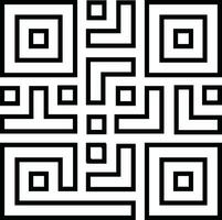 escanear qr código icono en departamento. digital exploración código. aislado en qr código escanear para teléfono inteligente móvil solicitud qr código para pago y teléfono. vector para aplicaciones y sitio web