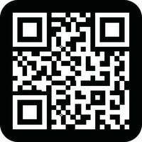 escanear qr código icono en departamento. digital exploración código. aislado en qr código escanear para teléfono inteligente móvil solicitud qr código para pago y teléfono. vector para aplicaciones y sitio web