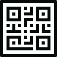 escanear qr código icono en departamento. digital exploración código. aislado en qr código escanear para teléfono inteligente móvil solicitud qr código para pago y teléfono. vector para aplicaciones y sitio web