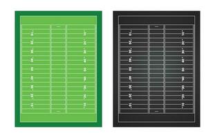 American Football Field Diagram vector