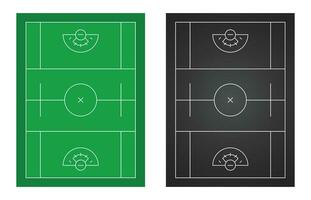 Lacrosse Field Diagram vector