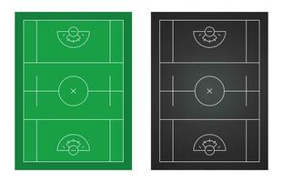 lacrosse campo diagrama vector