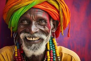 ai generado indio hombre sonriente diversidad concepto con generativo ai foto