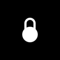 Padlock Silhouette, Flat Style, can use for Art Illustration, Pictogram, Logo Gram, Website or Graphic Design Element. Vector Illustration