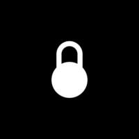 Padlock Silhouette, Flat Style, can use for Art Illustration, Pictogram, Logo Gram, Website or Graphic Design Element. Vector Illustration