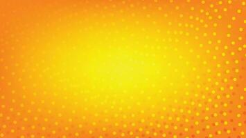 abstract background with dots wavy pattern on yellow and orange color gradient vector