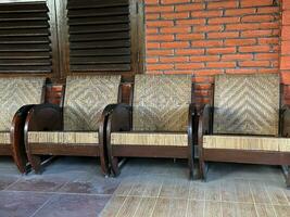 row of photos of antique chairs in front of the house