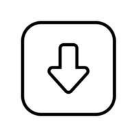Download icon vector. Upload button illustration. Load symbol or logo. vector