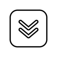 Download icon vector. Upload button illustration. Load symbol or logo. vector