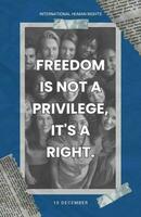 Diversity Human Rights Poster template