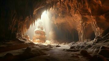 AI generated exploration solution cave landscape photo