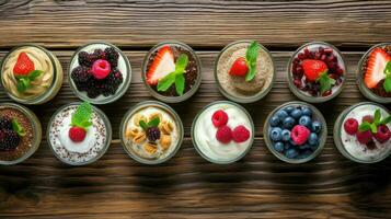 ai generado caloría dieta postre comida foto