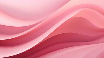 AI generated an abstract pink background with wavy lines photo