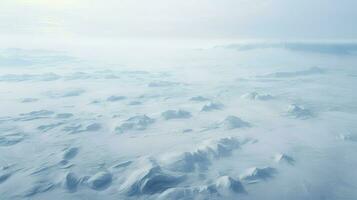 AI generated polar arctic tundra landscape photo