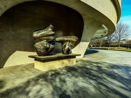 Washington DC, US - 12.16.2023 Sculpture at the in the Hirshhorn Museum and Sculpture Garden on Independence Avenue and Seventh Street SW photo