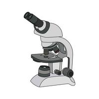 Kids drawing cartoon Vector illustration microscope icon Isolated on White