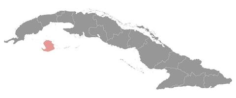 isla Delaware la juventud mapa, administrativo división de Cuba. vector ilustración.