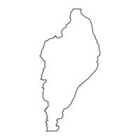 Nimba map, administrative division of Liberia. Vector illustration.