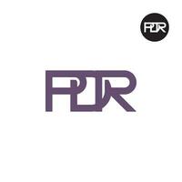 Letter PDR Monogram Logo Design vector