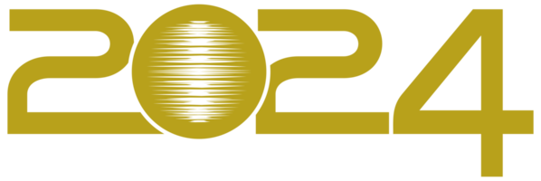 ny år 2024 design illustration, platt, enkel, minnesvärd och öga fångst, kan använda sig av för kalender design, hemsida, Nyheter, innehåll, infographic eller grafisk design element. formatera png