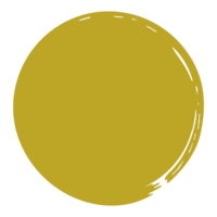 Zen Kreis Symbol Symbol im Gold Farbe. ästhetisch Kreis gestalten zum Logo, Kunst rahmen, Kunst Illustration, Webseite oder Grafik Design Element. Format png