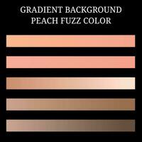 Color set peach fuzz, Color 2024 vector