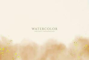 Abstract horizontal watercolor background. Neutral light colored empty space background illustration vector