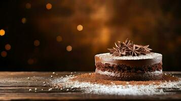 AI generated truffle brown dessert food photo