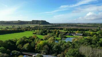 British Countryside Village's Landscape of Bedfordshire, England, United Kingdom. October 30th, 2023 video