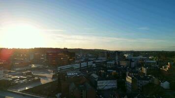 High Angle View of Central Luton City of England United Kingdom. October 23rd, 2023 video