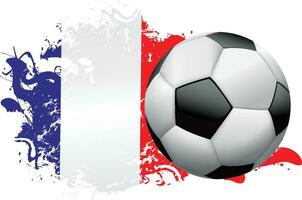 France Soccer Grunge Design vector