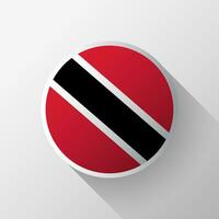 Creative Trinidad and Tobago Flag Circle Badge vector