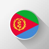 Creative Eritrea Flag Circle Badge vector