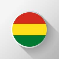 Creative Bolivia Flag Circle Badge vector