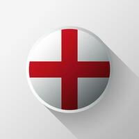 Creative England Flag Circle Badge vector