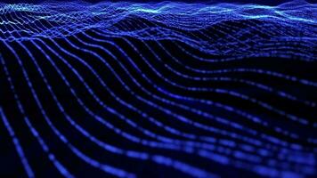 abstrato cor mudando energia ondas composto do futurista Alto tecnologia partículas video
