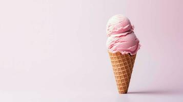 AI generated treat wafer ice cream photo
