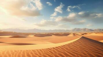 AI generated sand semi arid desert photo