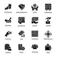 Pack of Money and Business Icons vector