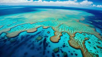 AI generated biodiversity ribbon reefs landscape photo