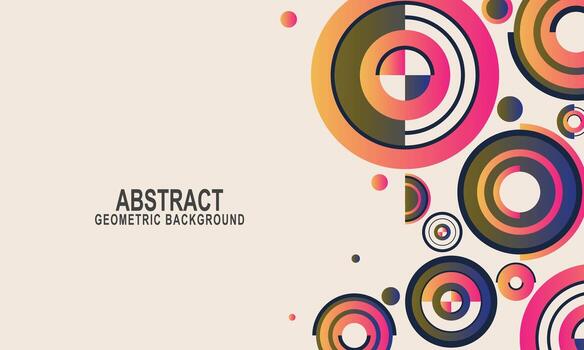 Different circle background. vector