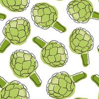 Artichoke vector seamless pattern. Beautiful design elements, perfect for prints and patterns.